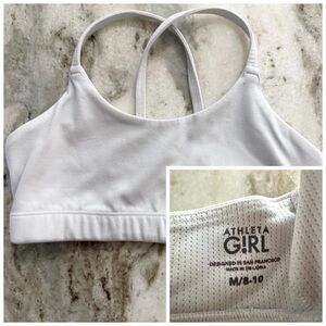 Athleta Girl White Sports Bra